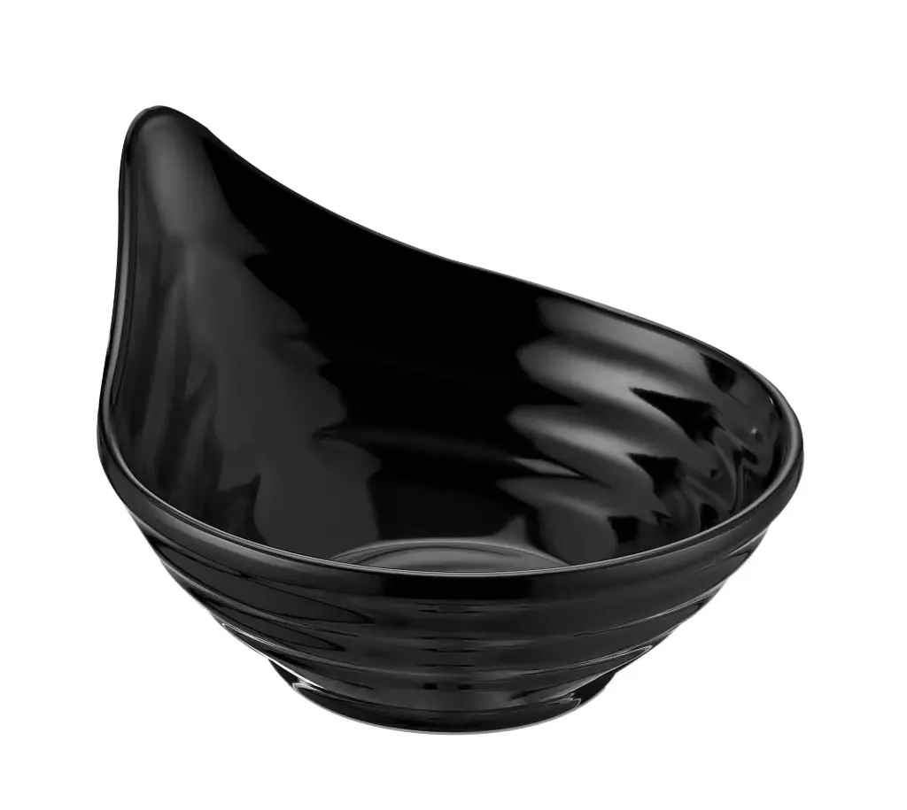 Bol negro melamina 9,5x5,5 cm / 11 cl