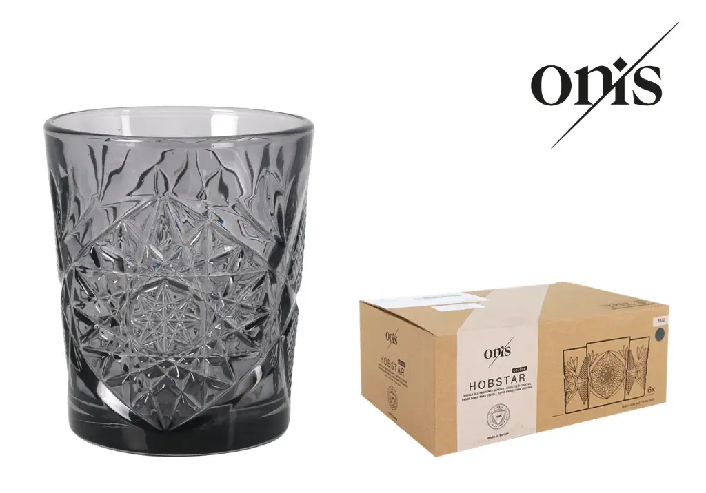 Vaso Hobstar gris 35 cl 8,9x10,6 cm