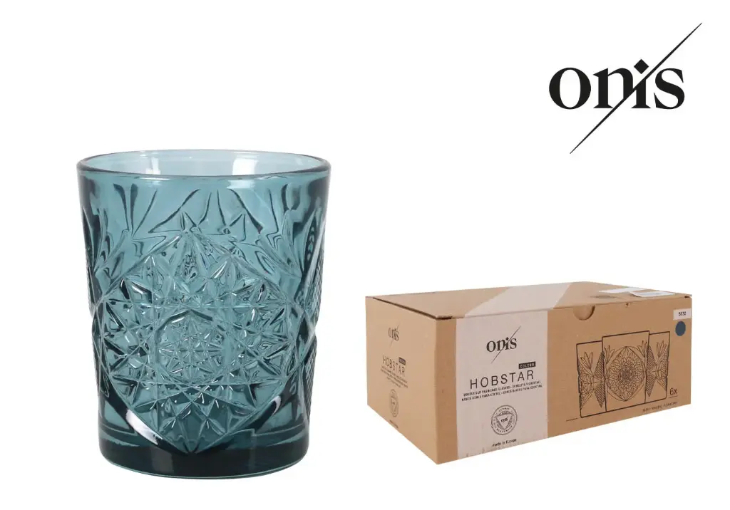 Vaso Hobstar azul Dof 35 cl 8,9x10,6 cm