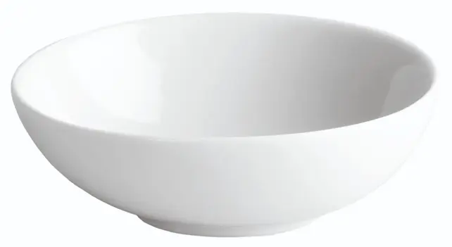 Bol degustación oval porcelana blanco 12x10x4 cm