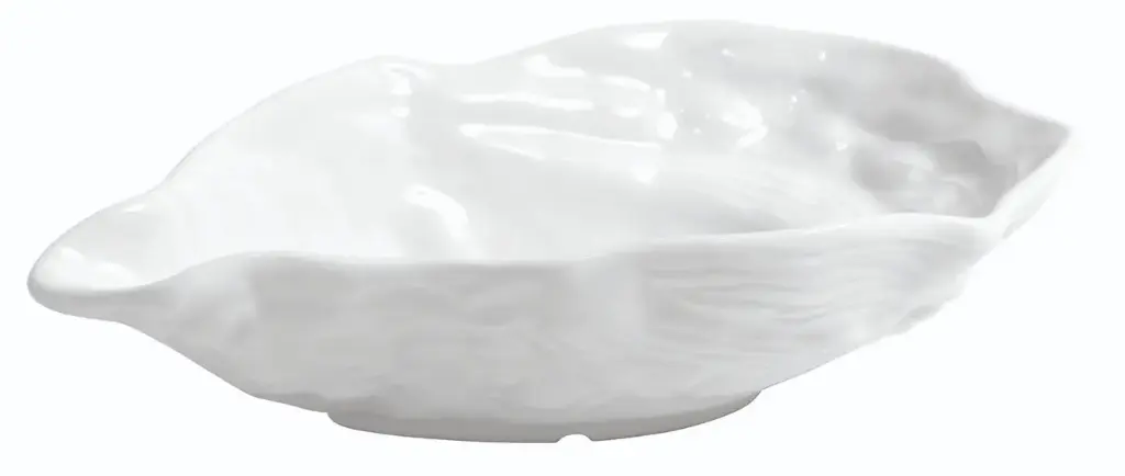 Bol Huitre porcelana blanco 19x11x4,5 cm
