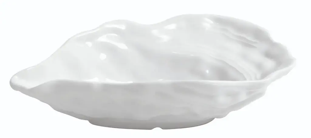 Bol Huitre Porcelana Blanco 15X9X3,5 Cm.