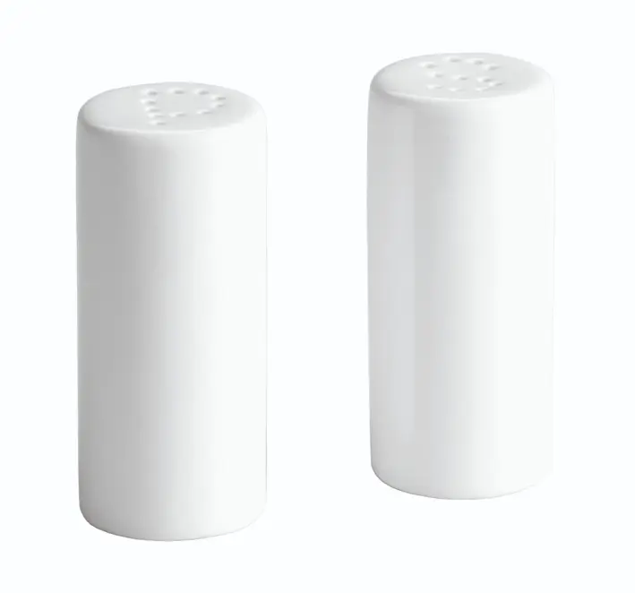 Juego salero y Pimentero porcelana 9x3,8 cm