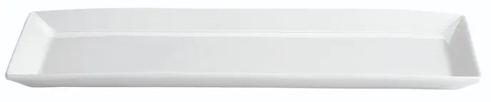 Fuente rectangular Ming porcelana blanca 32,5x15x2,5 cm
