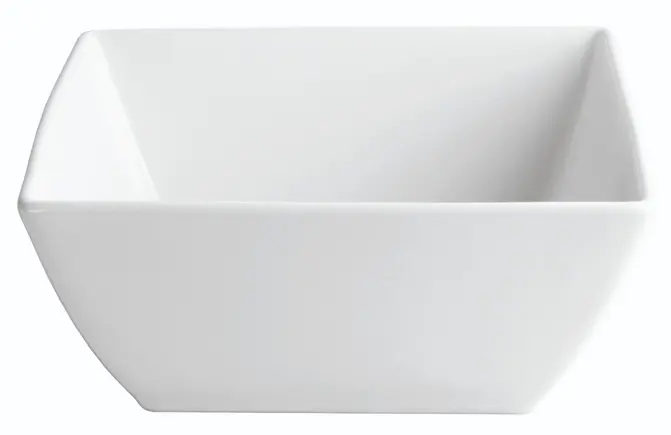 Ensaladera Ming porcelana blanca 20x20x9 cm