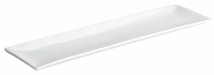 Fuente rectangular Ming porcelana 20x80x1,5 cm