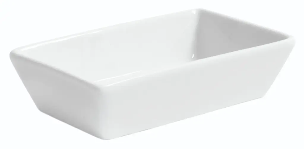 Bol rectangular Ming porcelana 12,5x8x3,5 cm