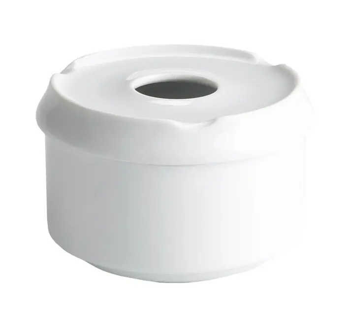 Cenicero agua redondo porcelana 11x7,5 cm