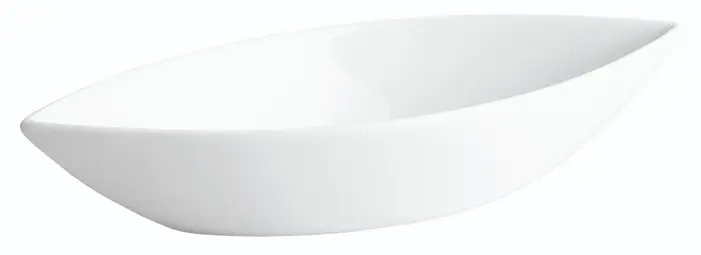 Fuente oval barca porcelana 20x8x4 cm