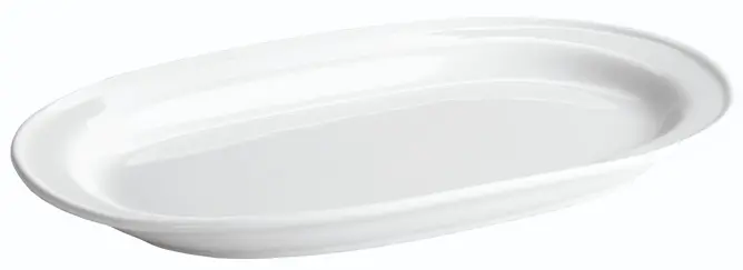 Fuente oval porcelana 34x21x3 cm