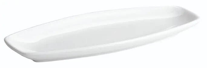 Fuente oval Kayuko porcelana 40x18,5x3 cm