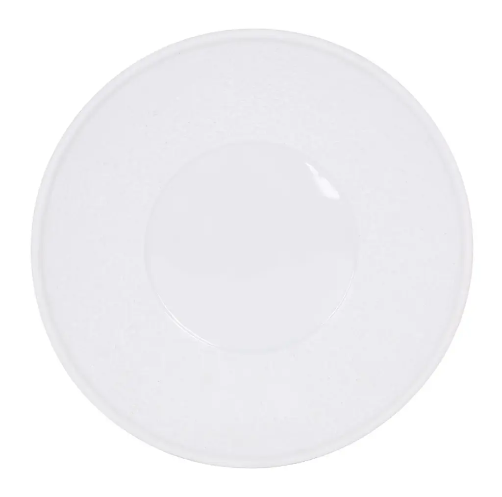 Plato llano cántabro blanco 28x3,5 cm