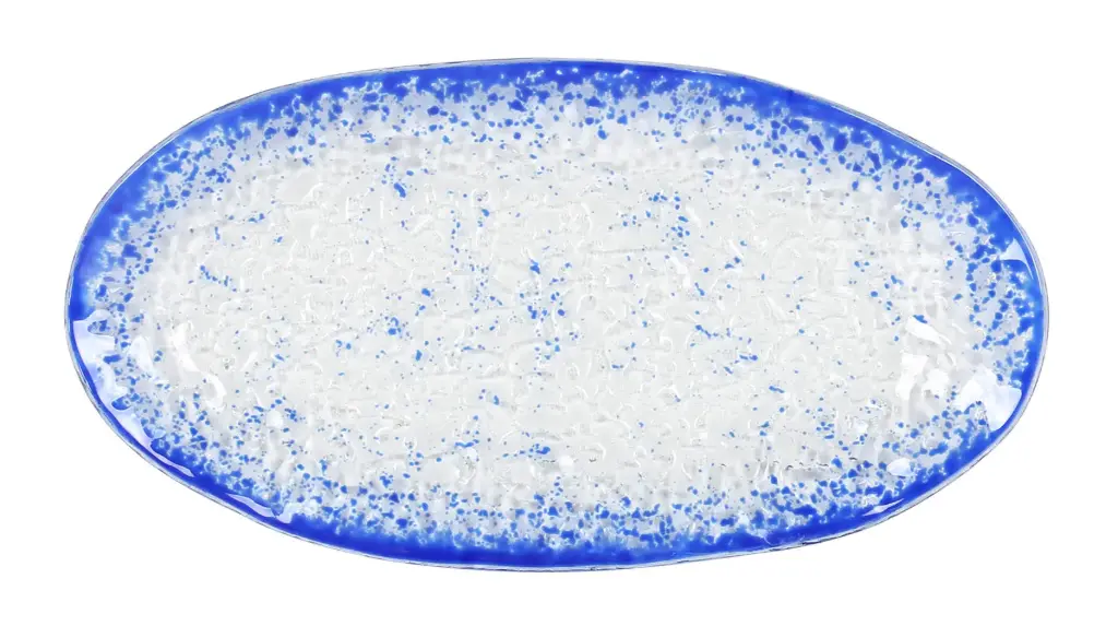 Fuente oval Dry cobalto 26x14 cm