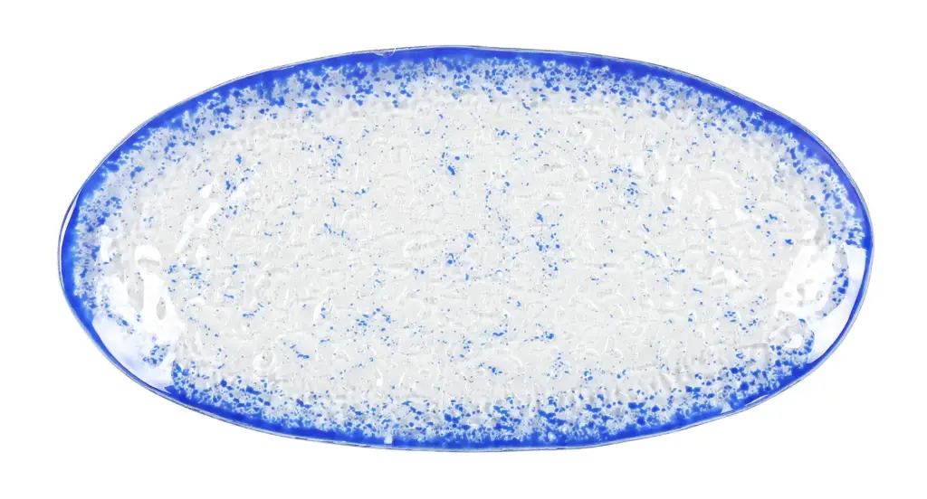Fuente oval Dry cobalto 34x17 cm
