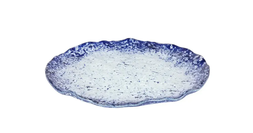 Plato postre Murano cobalto 20 cm