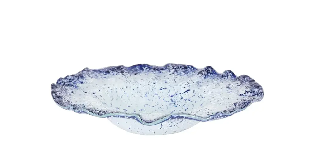 Plato llano Murano cobalto 25x6 cm
