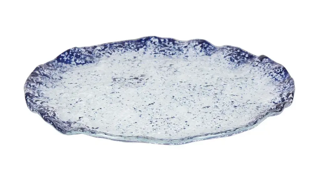 Plato llano Murano cobalto 28x2 cm