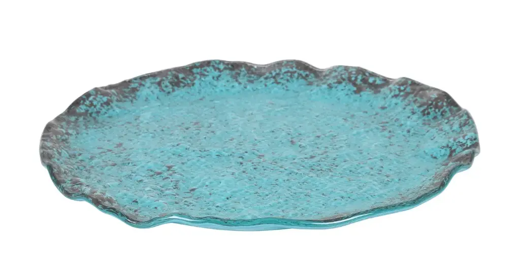 Plato Murano turquesa 28x2 cm