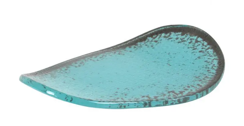 Zz26 Fuente Degustacion Turquesa 16X11X1,5 Cm.    