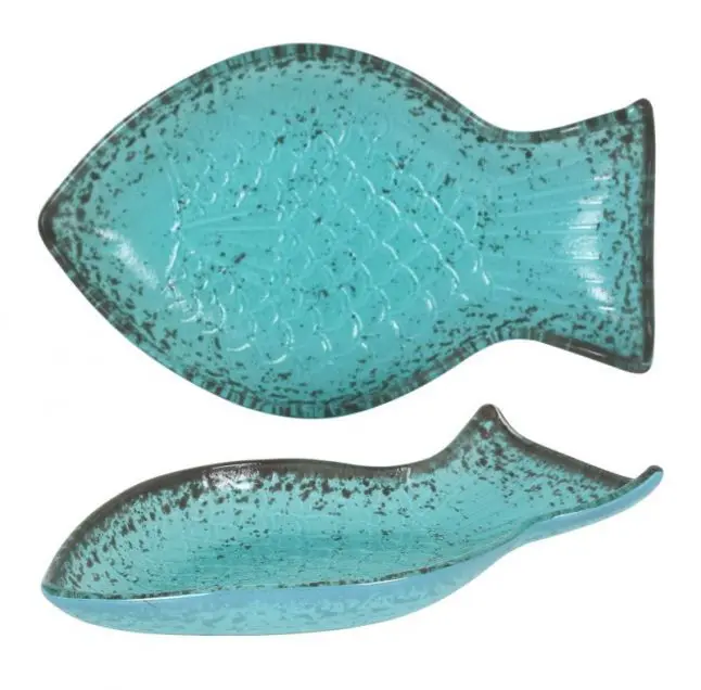 Fuente Pez turquesa 20x12,5x2 cm