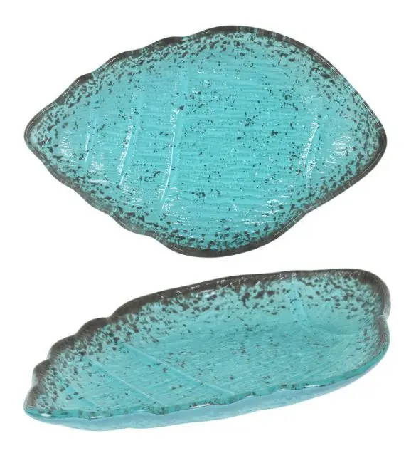 Fuente Caracola turquesa 21,5x14x2 cm