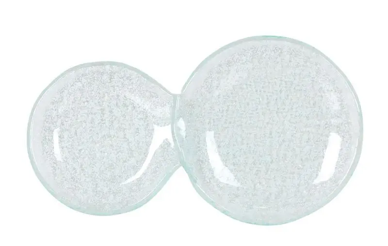 Zz26 Fuente Degustacion Doble Blanca 11,5X20X1,5 Cm.