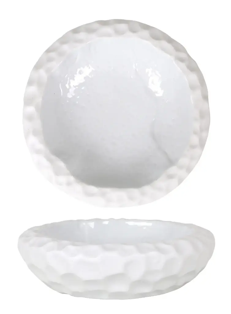 Plato Teide blanco 23x7 cm