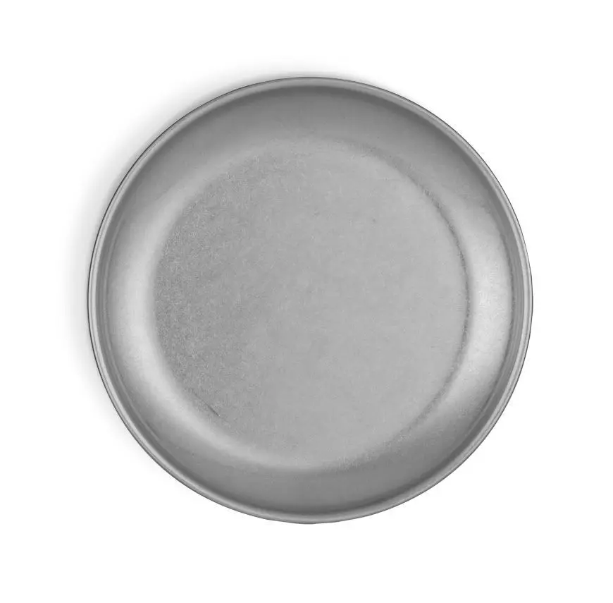 Plato pan Vintage de acero inoxidable 17 cm