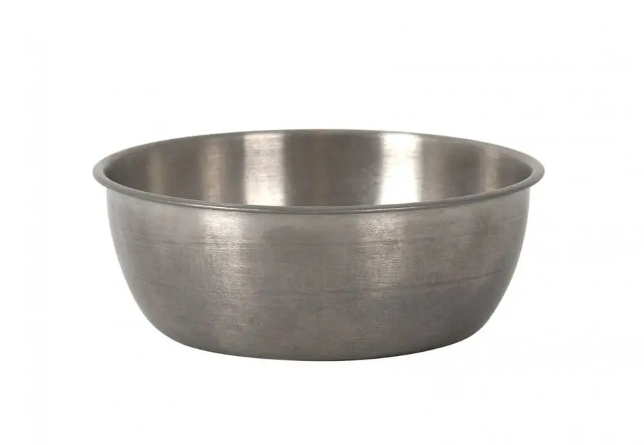 Bol Vintage de acero inoxidable 12x4,5 cm