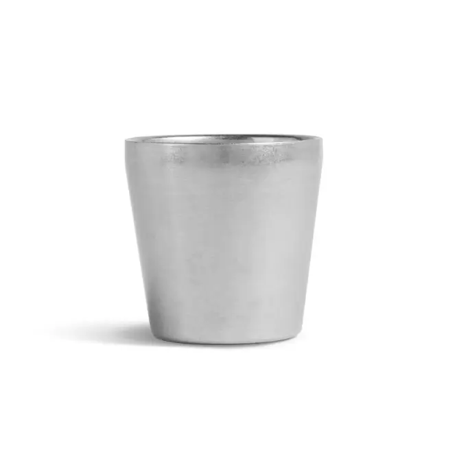 Vaso Inox. Vintage 7X7,2 Cm. 