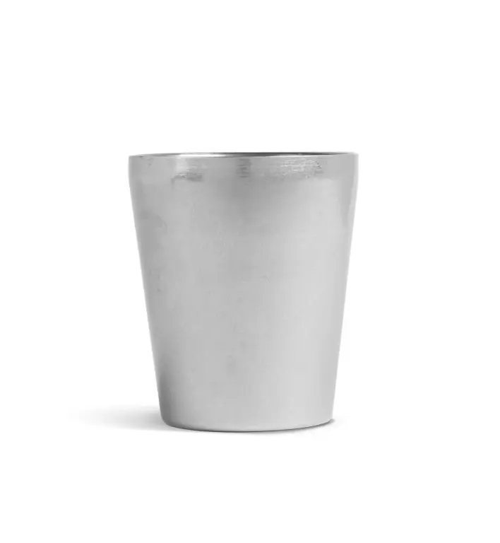 Vaso de acero inoxidable Vintage 8,3x9,7 cm