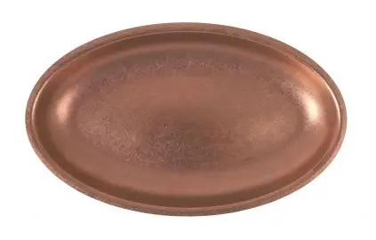 Fuente Oval Vintage Cobre 30X18.5X2.5 Cm.