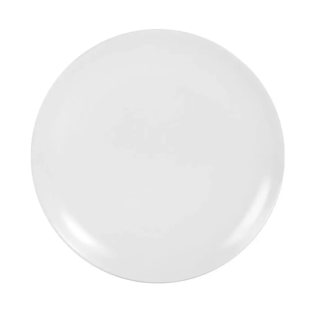 Plato llano Infinity Stonware blanco 26x2,5 cm
