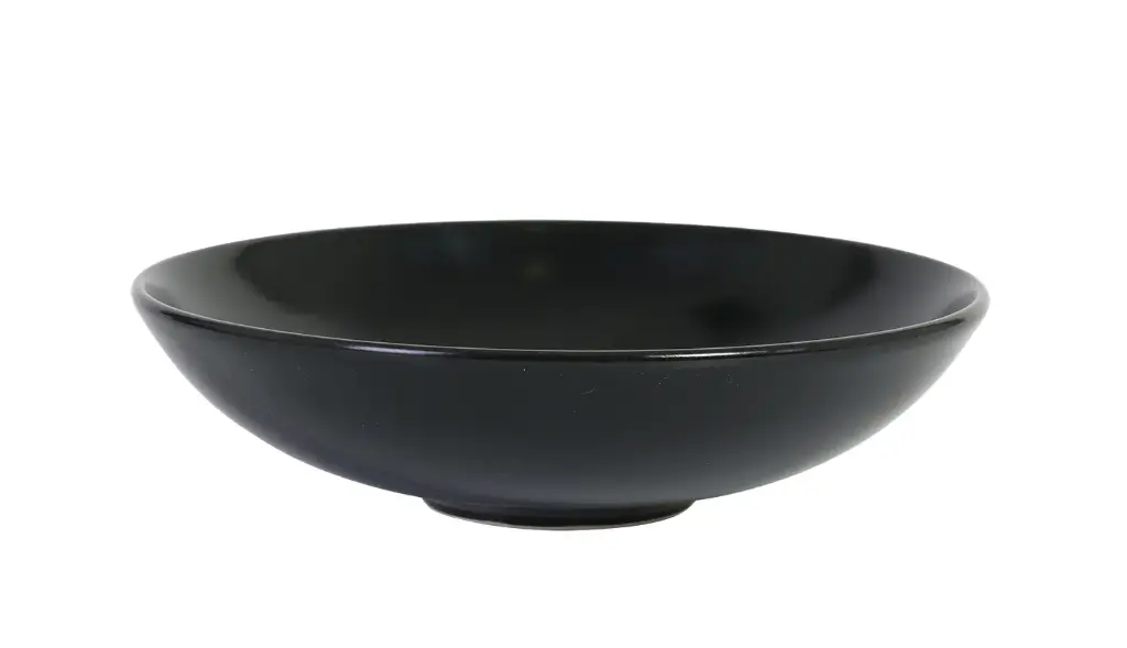 Plato hondo Infinity Stonware negro 19,5x5 cm