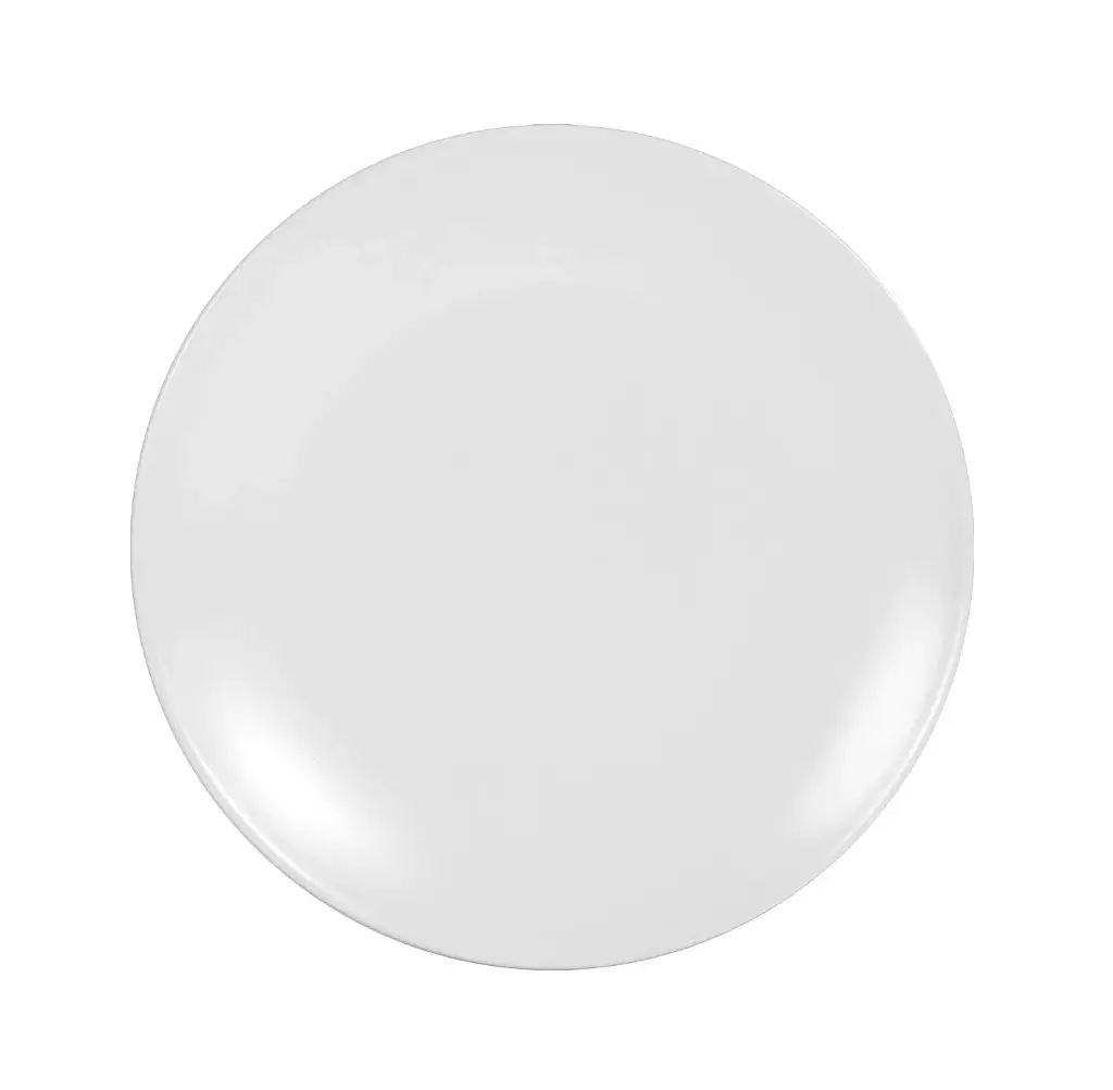 Plato postre Infinity Stonware blanco 20x2 cm