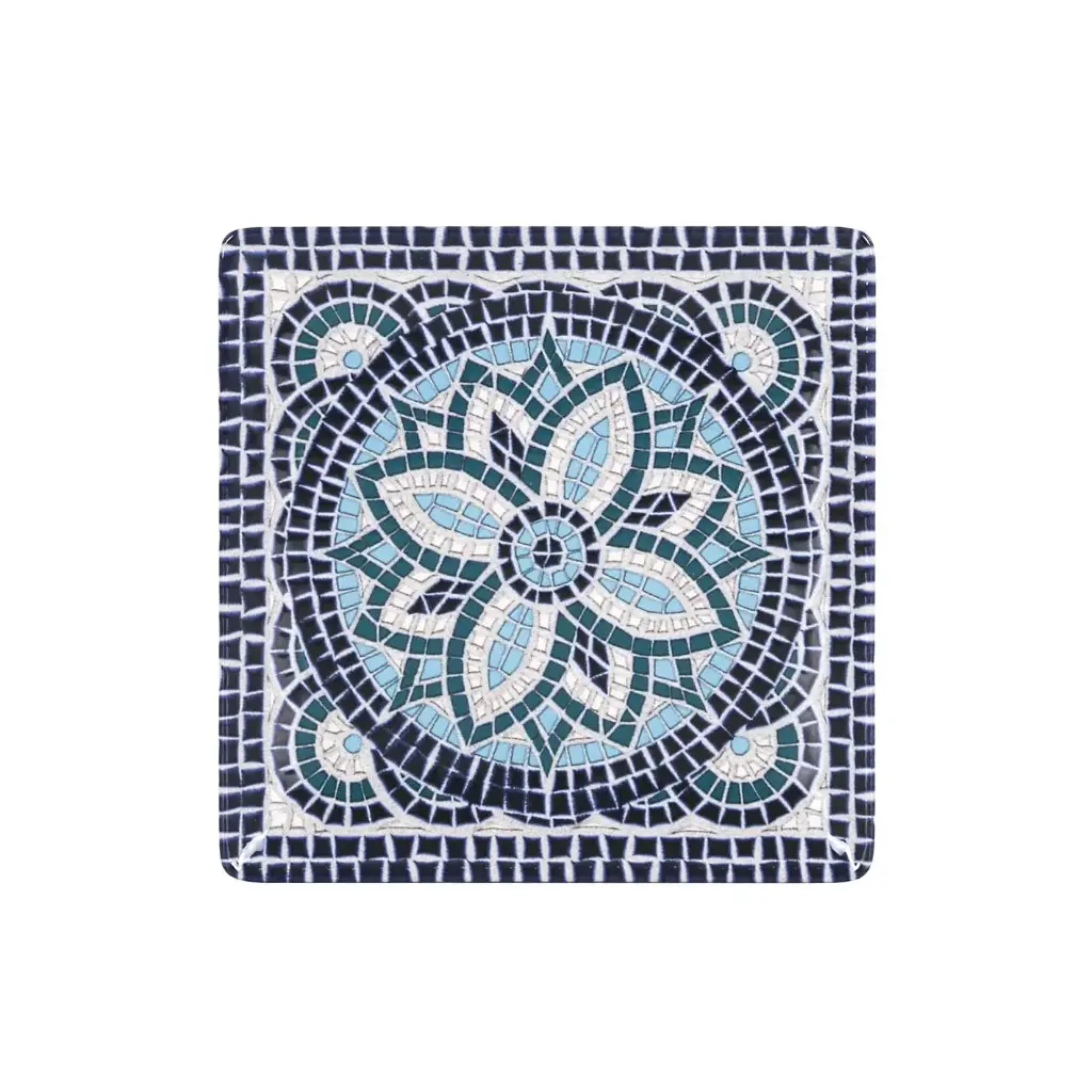 Plato pan Ming II "Mayolica" 16x16x2 cm