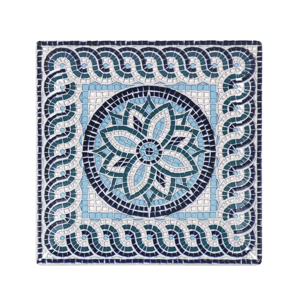 Plato llano Stonware Mayolica 24x24x2 cm