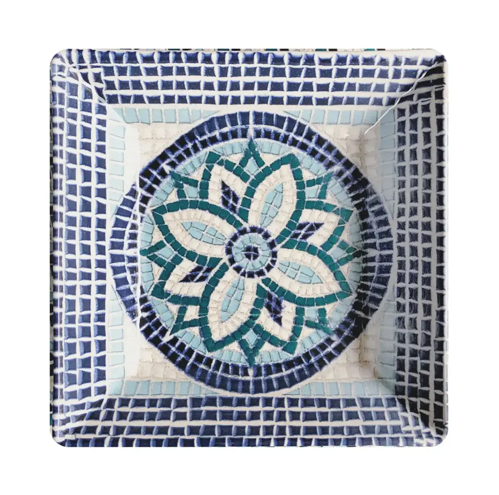 Plato hondo Ming II "Mayolica" 18x18 cm