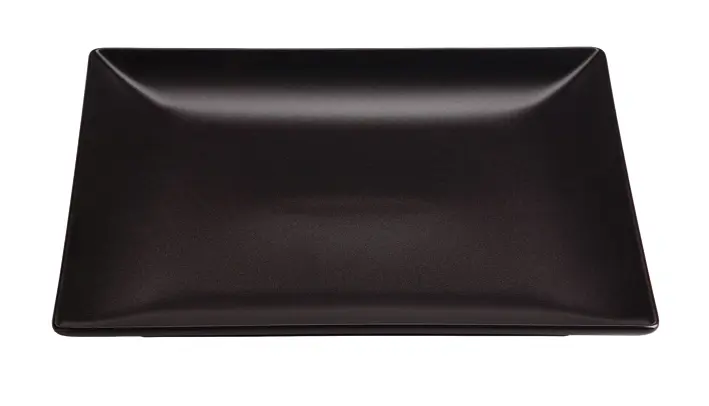 Plato llano Ming II Stonware negro 26x26x2,5 cm