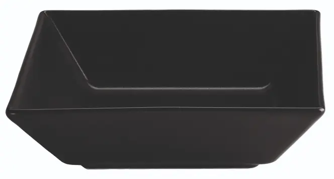 Plato hondo negro Stoneware 17,5x17.5