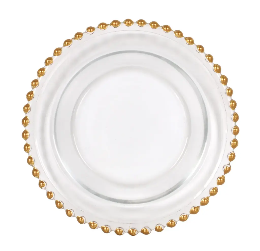 Plato pan Biarritz filo dorado 16 cm