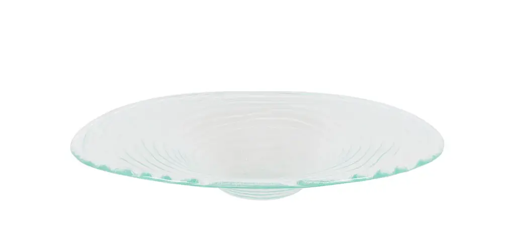 Ensaladera oval Guilin vidrio natural Clear 27x18x4 cm