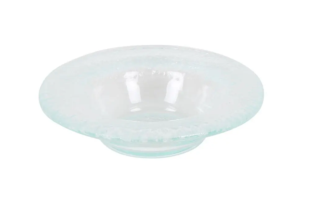 Plato degustación natural Clear vidrio 10x2 cm
