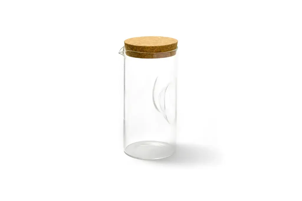 Jarra de cristal tapa corcho 1,2 l