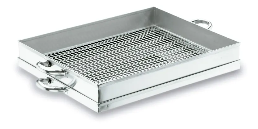 Escurridor Fritos con bandeja de acero inoxidable 40x29 cm