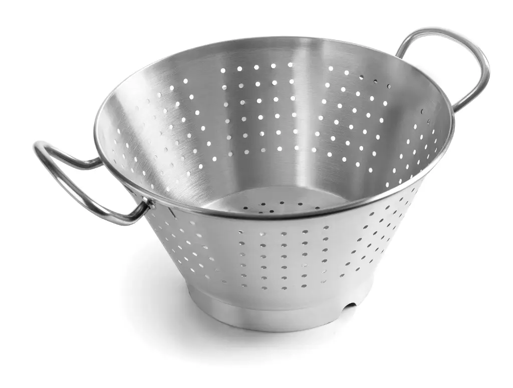 Escurridor Conico Con Base Inox. 36 Cm.            