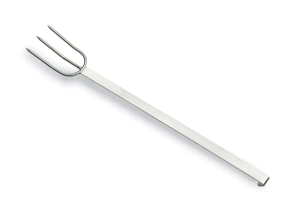 Tenedor barbacoa chef de acero inoxidable 2 Puas 50 cm
