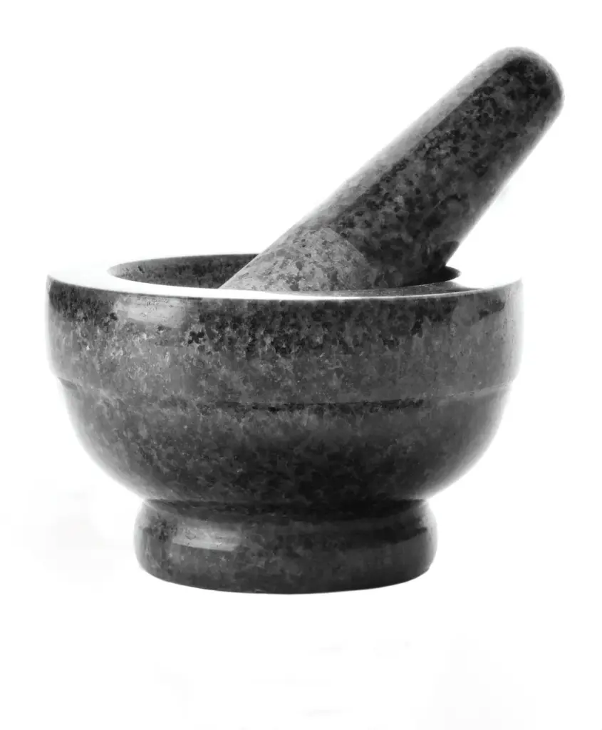 Mortero Con Mano De Granito 12X8 Cm.