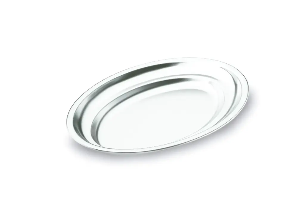 Fuente Oval Inox. 50 Cm.                     