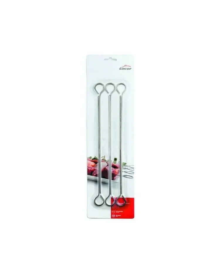 Brocheta Inox. 30,5 Cm. 6 Unid. 